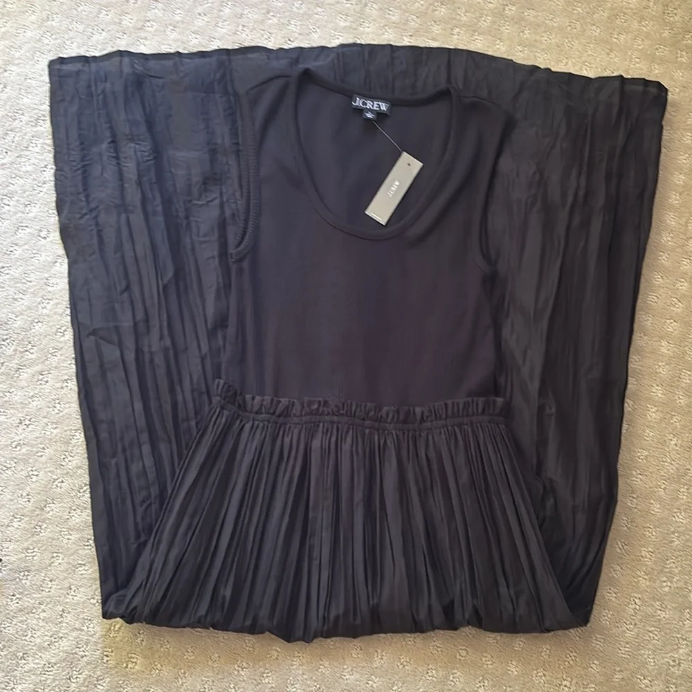 New J. Crew Gathered-waist mixy dress - Picture 4 of 4